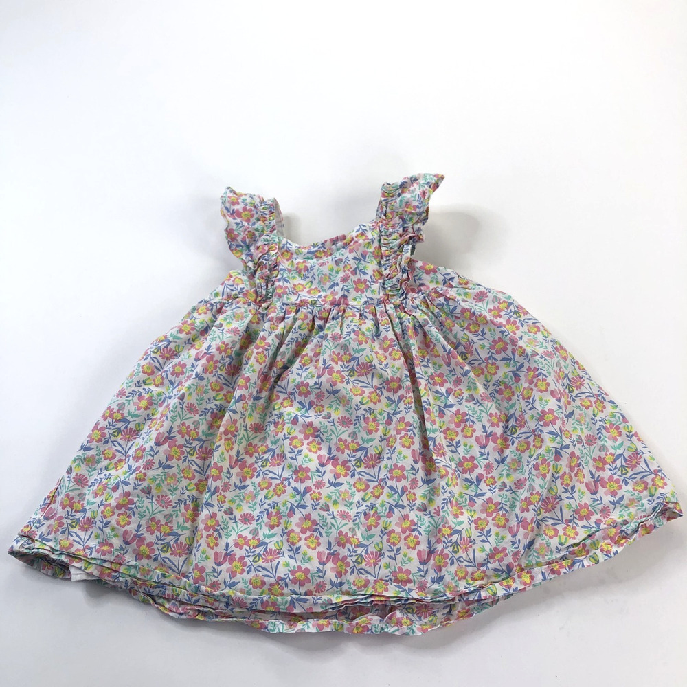 Tommy Bahama Youth Girls Size 5 A-Line Dress Floral Ruffled Multicolor